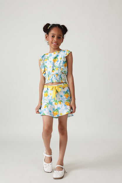 Girls Multicolor Printed Skirts By Regular - One Friday