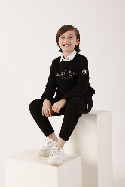 Boys Black Joggers One Friday