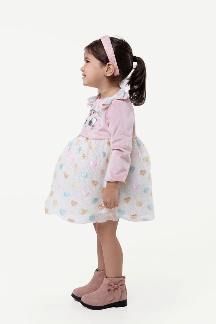 OneFriday Varsity Chic Sweetheart Bows Dress for Girls