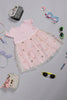 One Friday Baby Girls Pink Cotton Sweetheart Dress