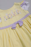 One Friday Baby Girls Yellow Printed 100% Cotton Dress