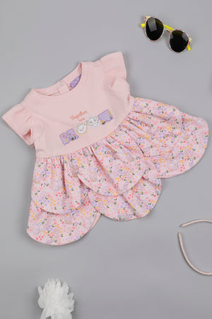 One Friday Girls Pink Disney Bambi Cotton Dress with Bloomers
