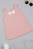 One Friday Baby Girls Pink Sleeveless Embroidered Dress - One Friday World