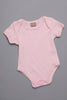 One Friday Infants Girls Pink Round Neck Cotton Sleepsuit