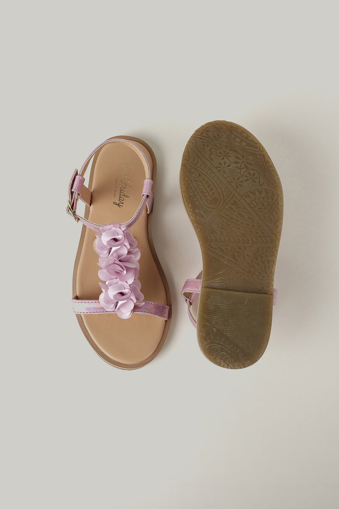 One Friday Girls Lilac Solid Sandal