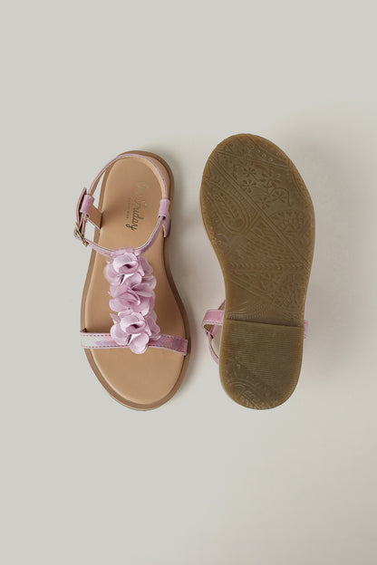One Friday Girls Lilac Solid Sandal