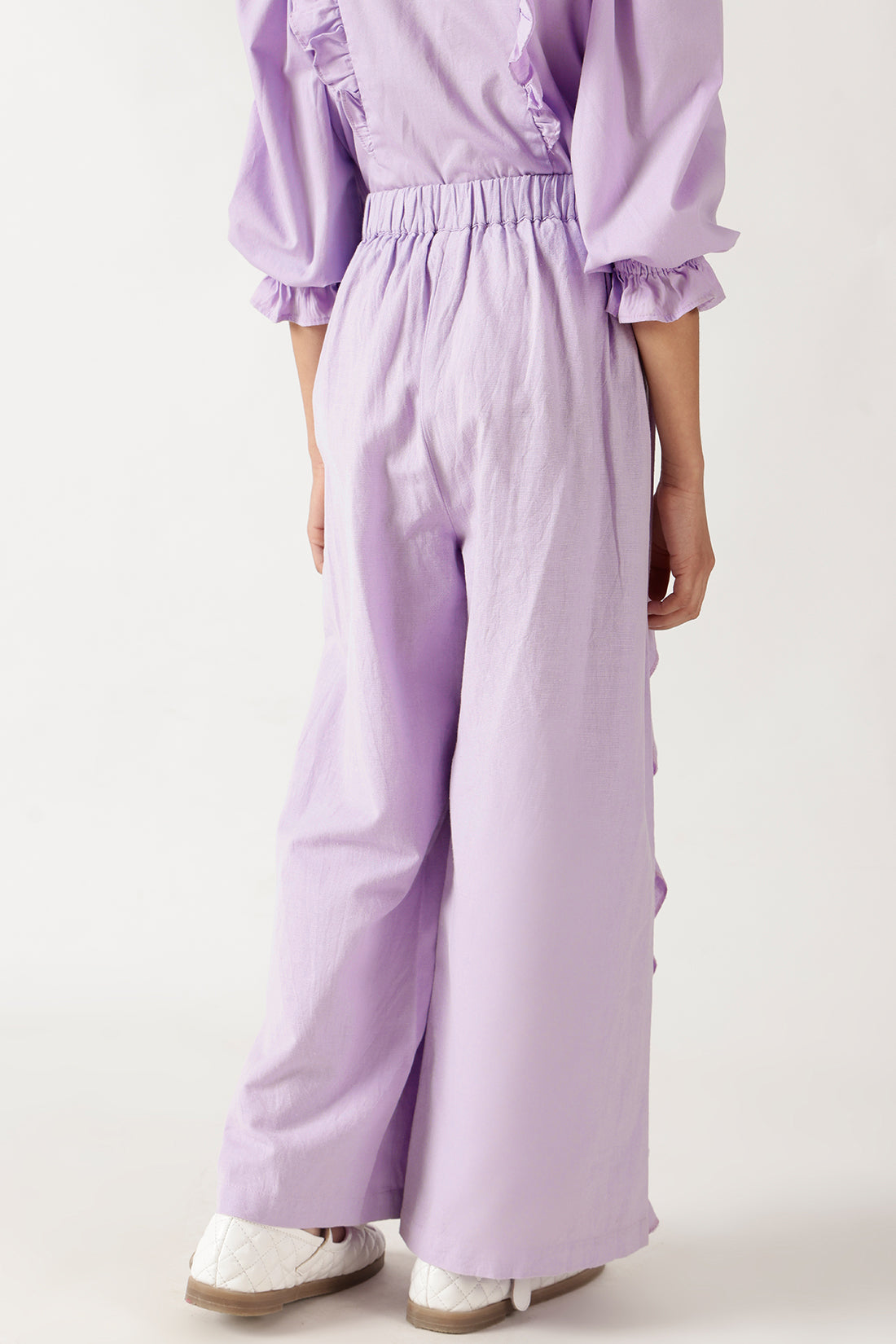 One Friday Girls Lilac Solid Trouser