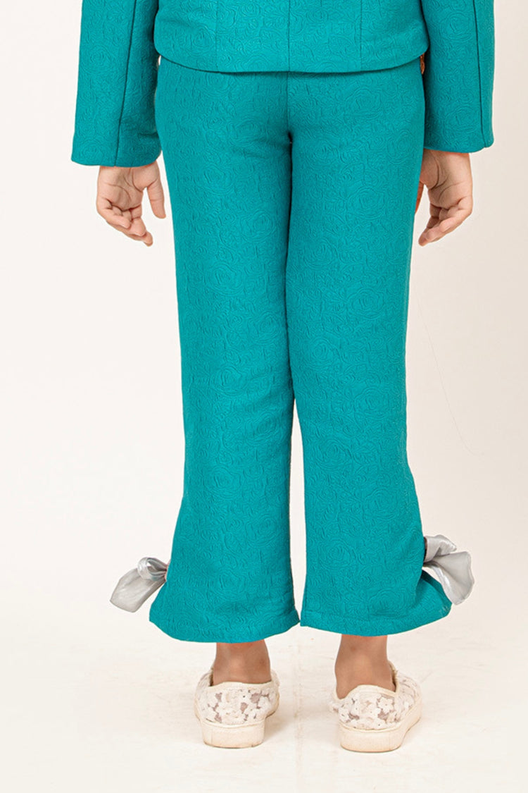 Whimsical Teal Trousers