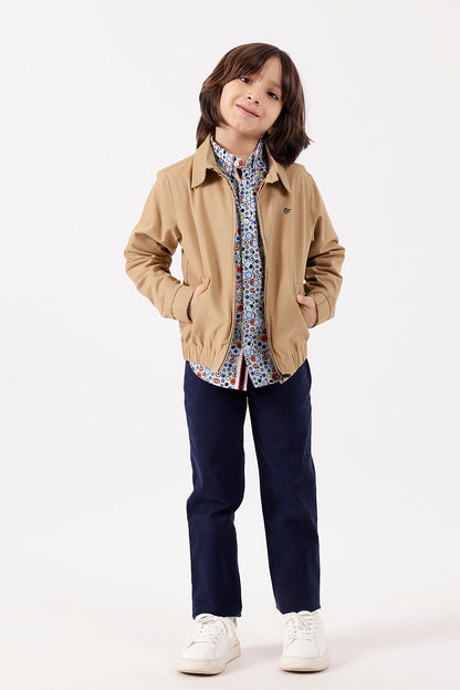 Boys Beige Jacket One Friday
