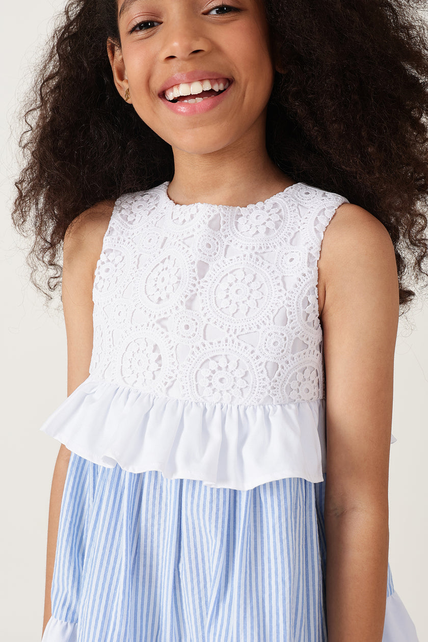 One Friday Girls Multi Stripes Dress