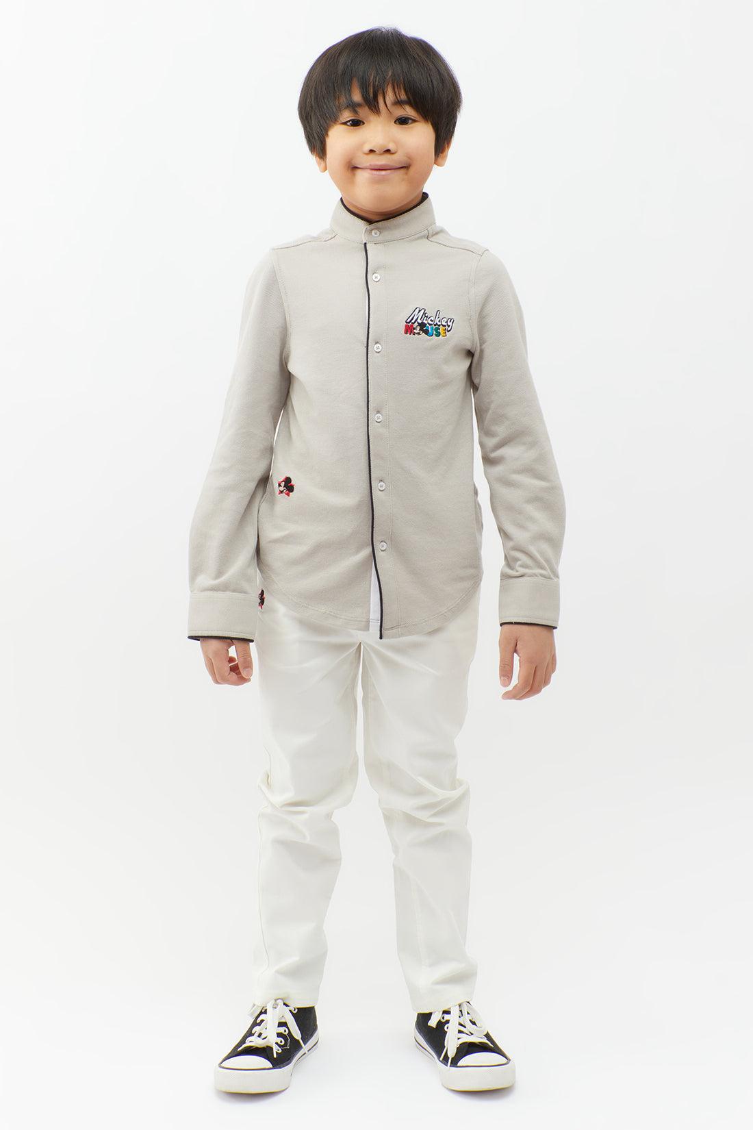 One Friday Grey Solid Shirt - One Friday World