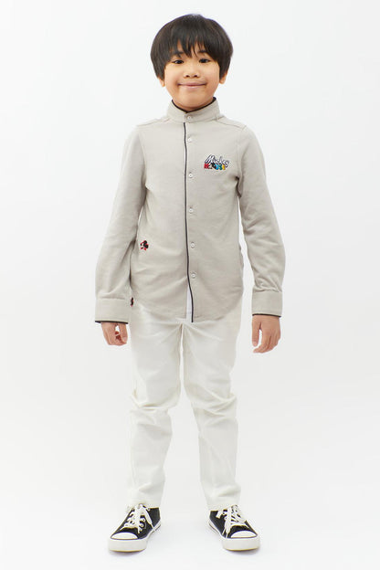 One Friday Grey Solid Shirt - One Friday World