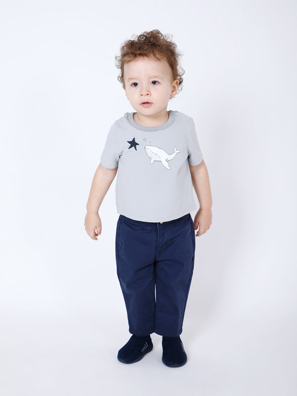 One Friday Grey Shark Fish T-shirt