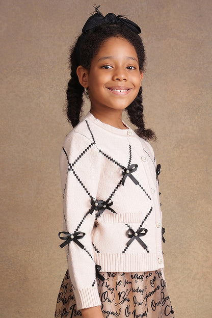 Girls Nude Solid Sweater