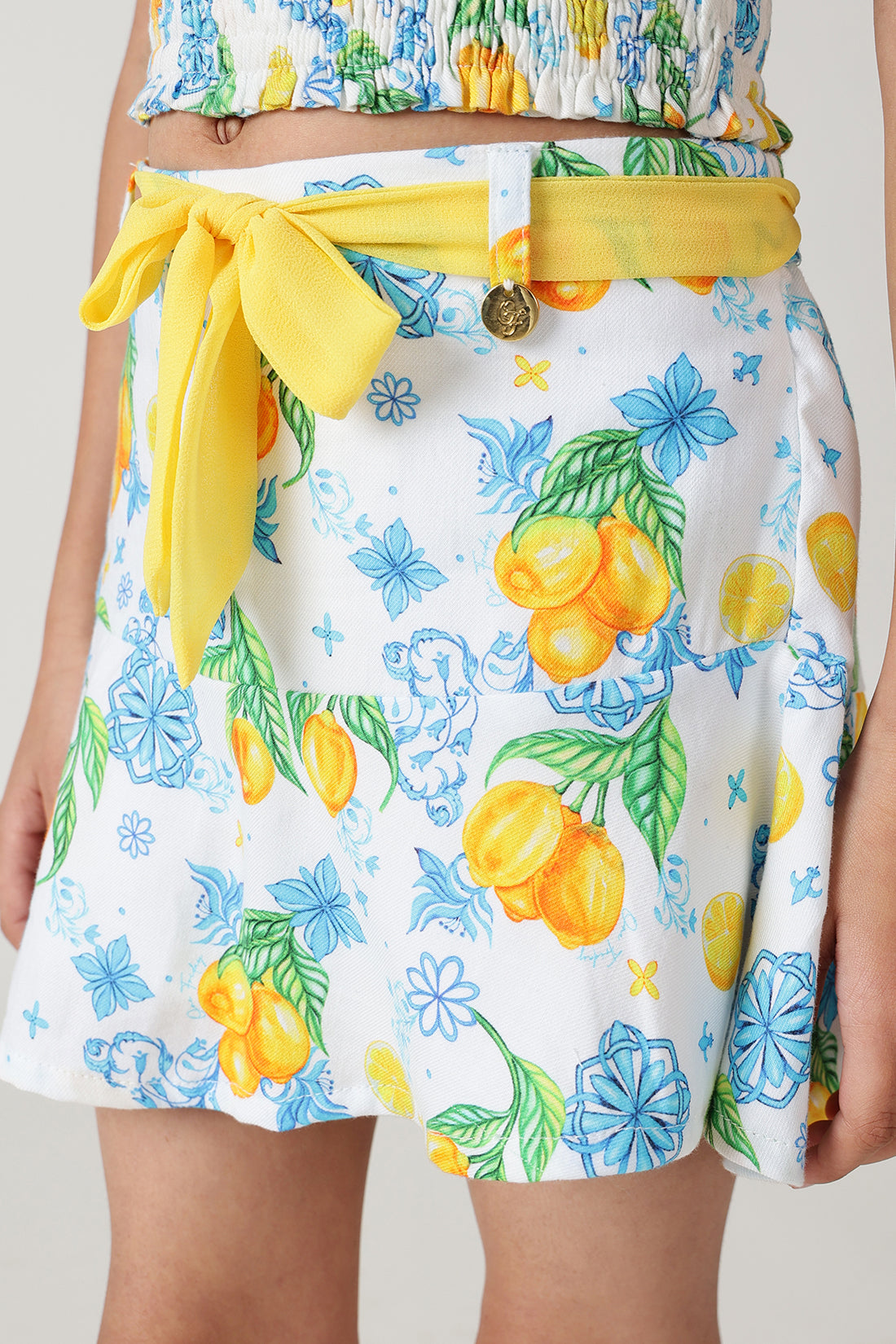 Girls Multicolor Printed Skirts By Regular - One Friday