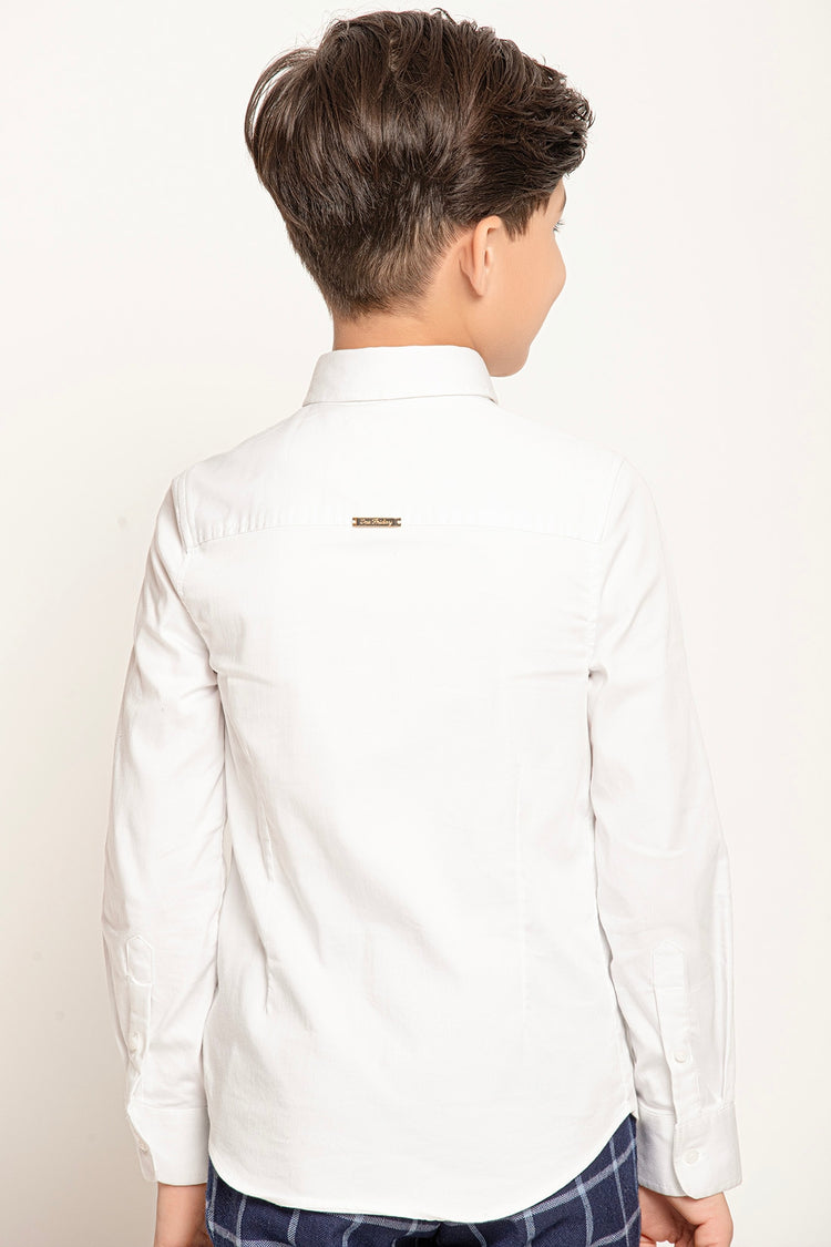 White Solid Shirt