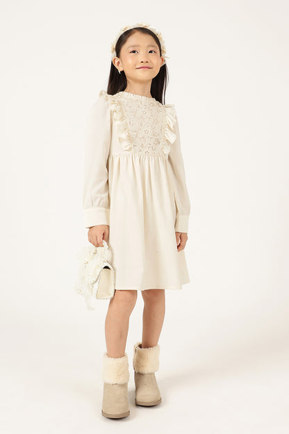 Girls Off White Dress