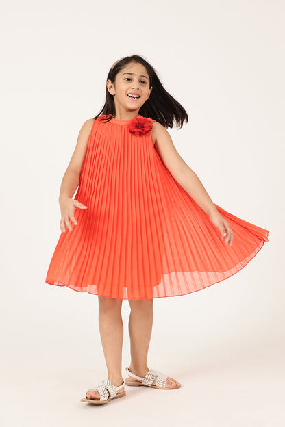 Girls Orange Dress