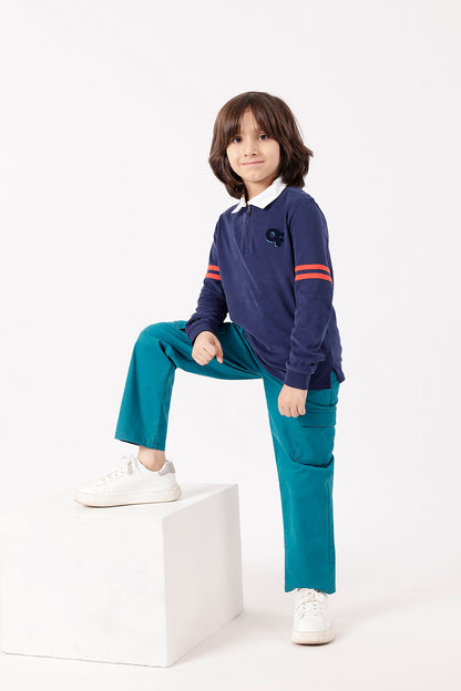 Boys Teal Trouser –  Spandex Woven