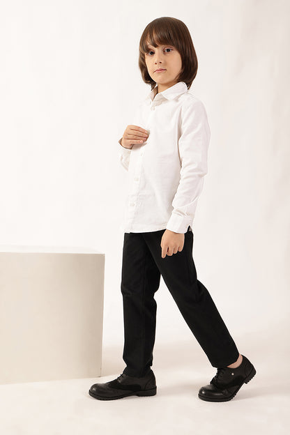 Boys’ Black Straight Fit Trousers One Friday