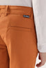 Boys Rust Solid Stretch Cotton Trousers