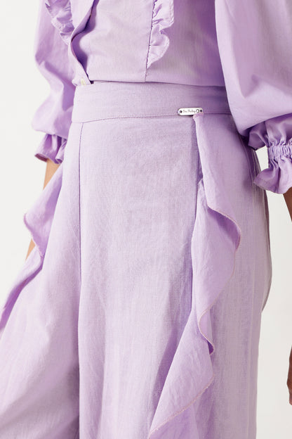 One Friday Girls Lilac Solid Trouser