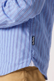 One Friday Boys Blue Striped Woven Shirt