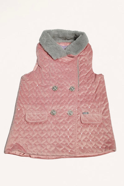 Girl Chic Pink Faux Fur Wonderland Coat