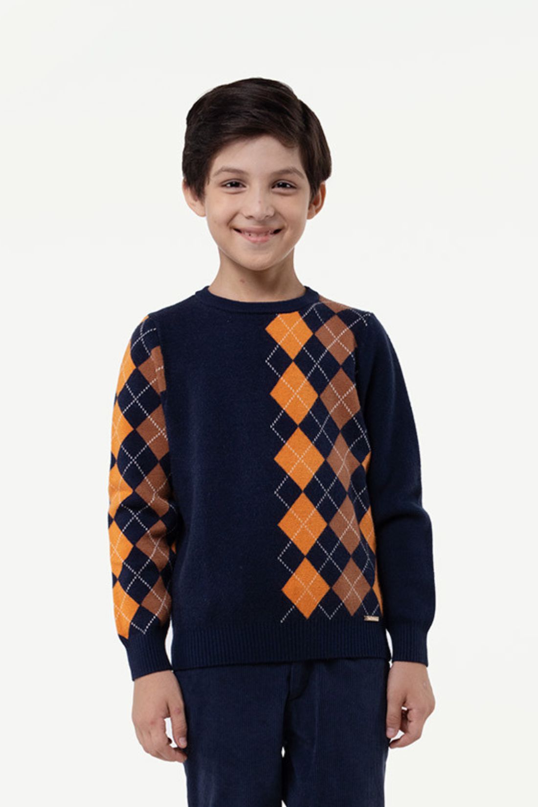Boys Multi Abstract Sweater