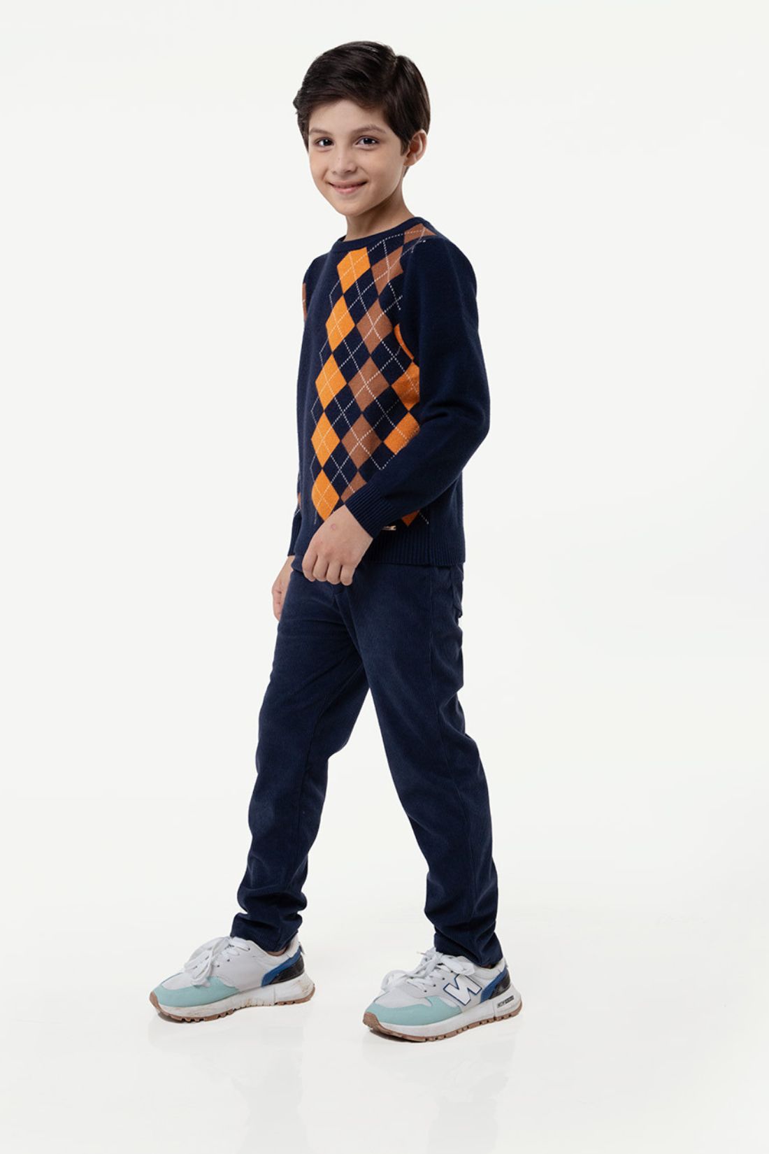Boys Multi Abstract Sweater