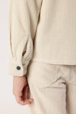One Friday Boys Beige Cotton Knit Overshirt