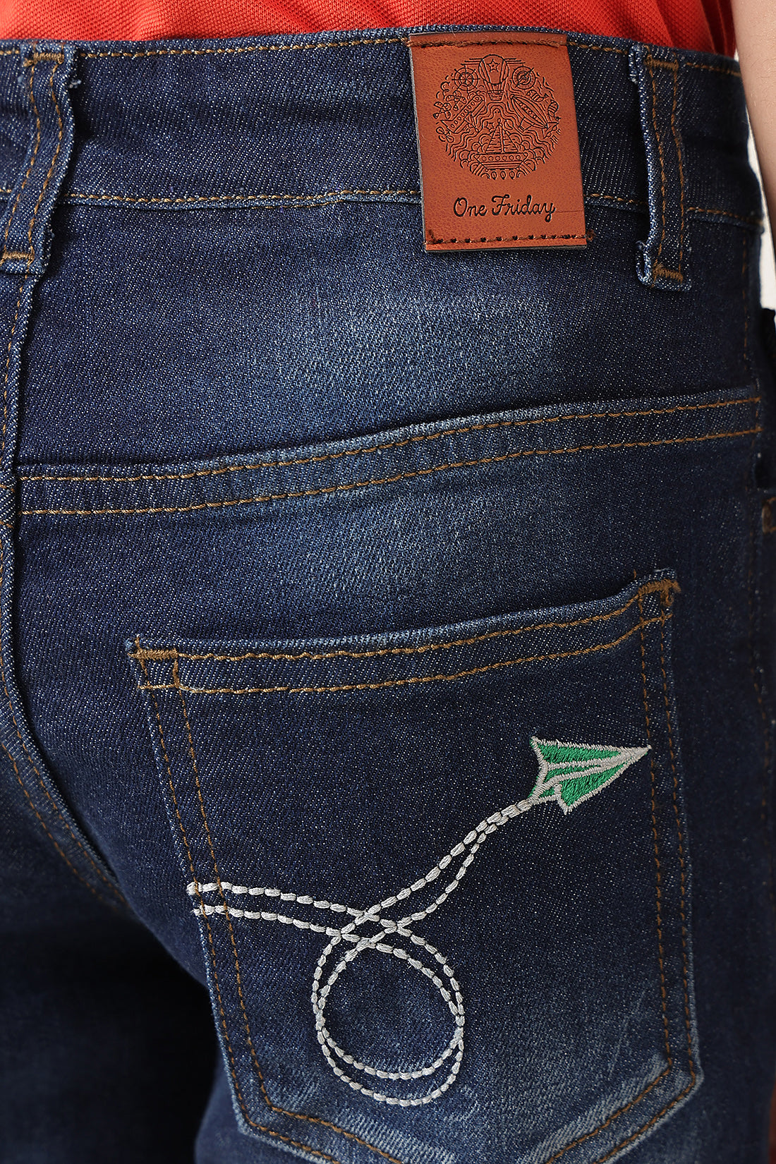 Boys Blue Denim Cotton Regular Fit Jeans