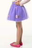 One Friday Kids Girls Lilac Mesh Fabric Skirt