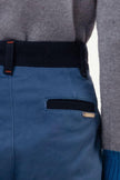 One Friday Blue Solid Regular Trouser