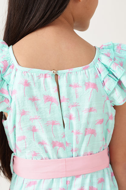 Buy Mint Colour Dress for Girls Online | One Friday
