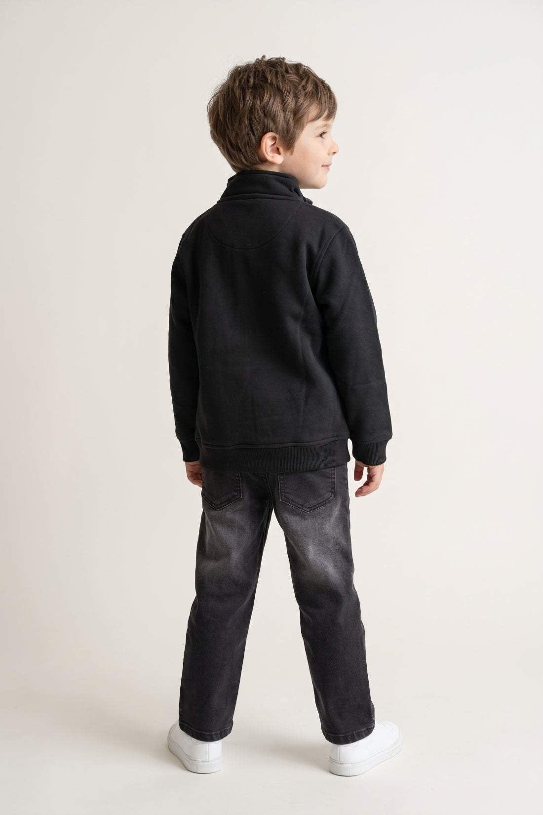Boys Multi Cotton Blend Round Neck Sweatshirt