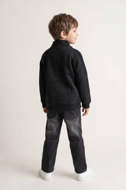 Boys Multi Cotton Blend Round Neck Sweatshirt