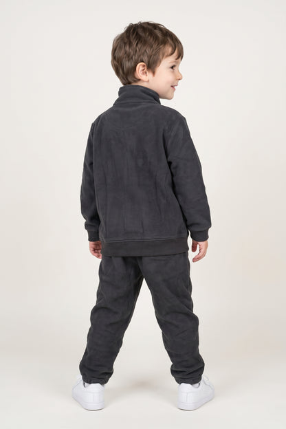 Boys Multicolour Cotton Blend Zip Sweatshirt
