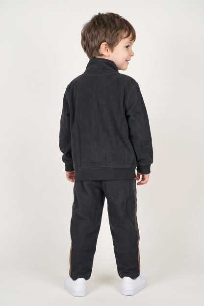 Boys Multicolour Cotton Blend Loose Fit Track Pants