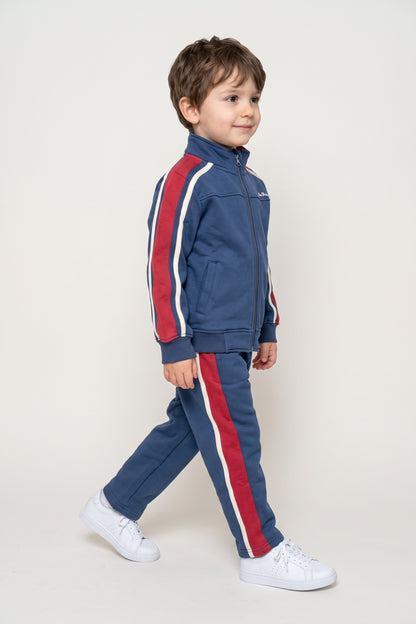 Boys Multi Cotton Blend Loose Fit Track Pants
