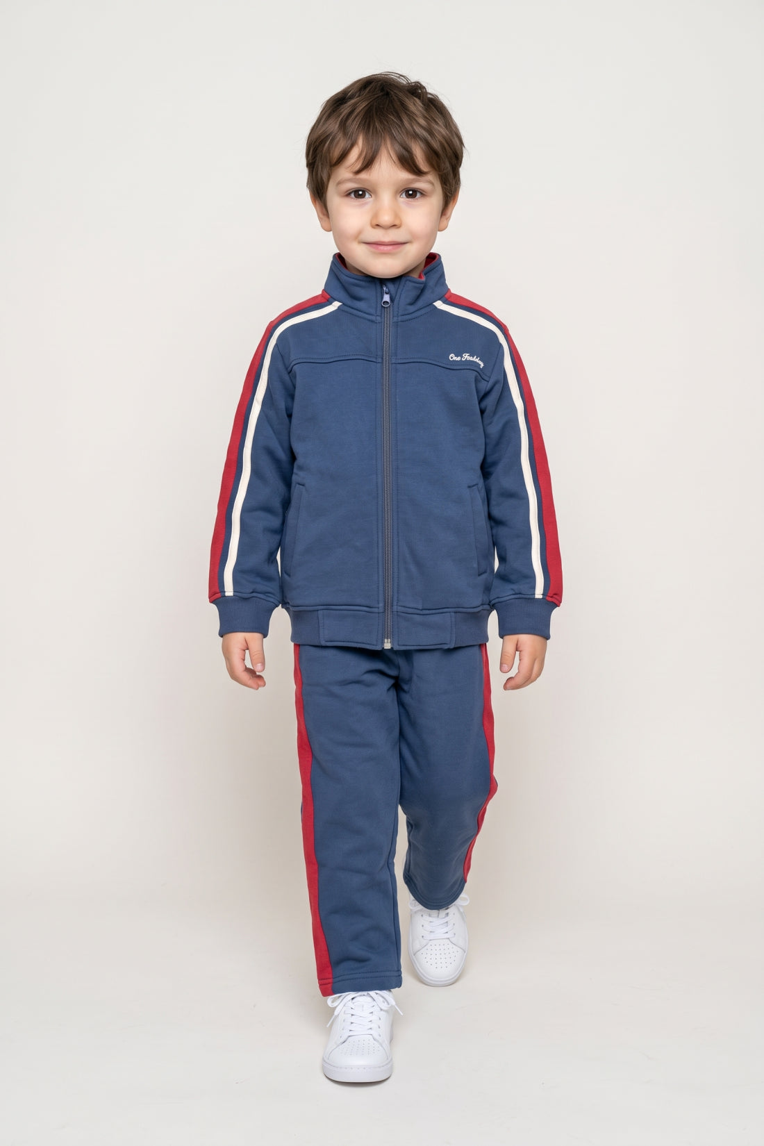 Boys Multi Cotton Blend Loose Fit Track Pants