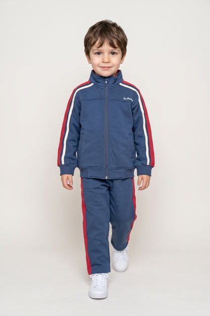 Boys Multi Cotton Blend Loose Fit Track Pants