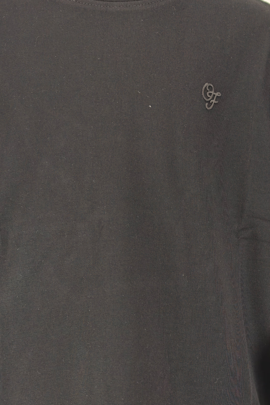 Boys Black Modal Blend Round Neck T-Shirt