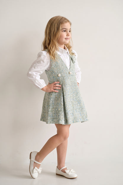 Baby Girls Multi Boucle Embellished Shirt Set