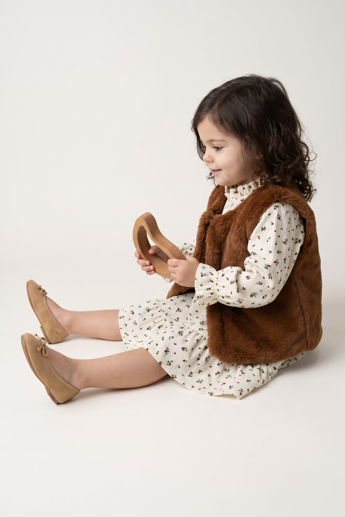 Baby Girls Multicolour Woven Button Clothing Set
