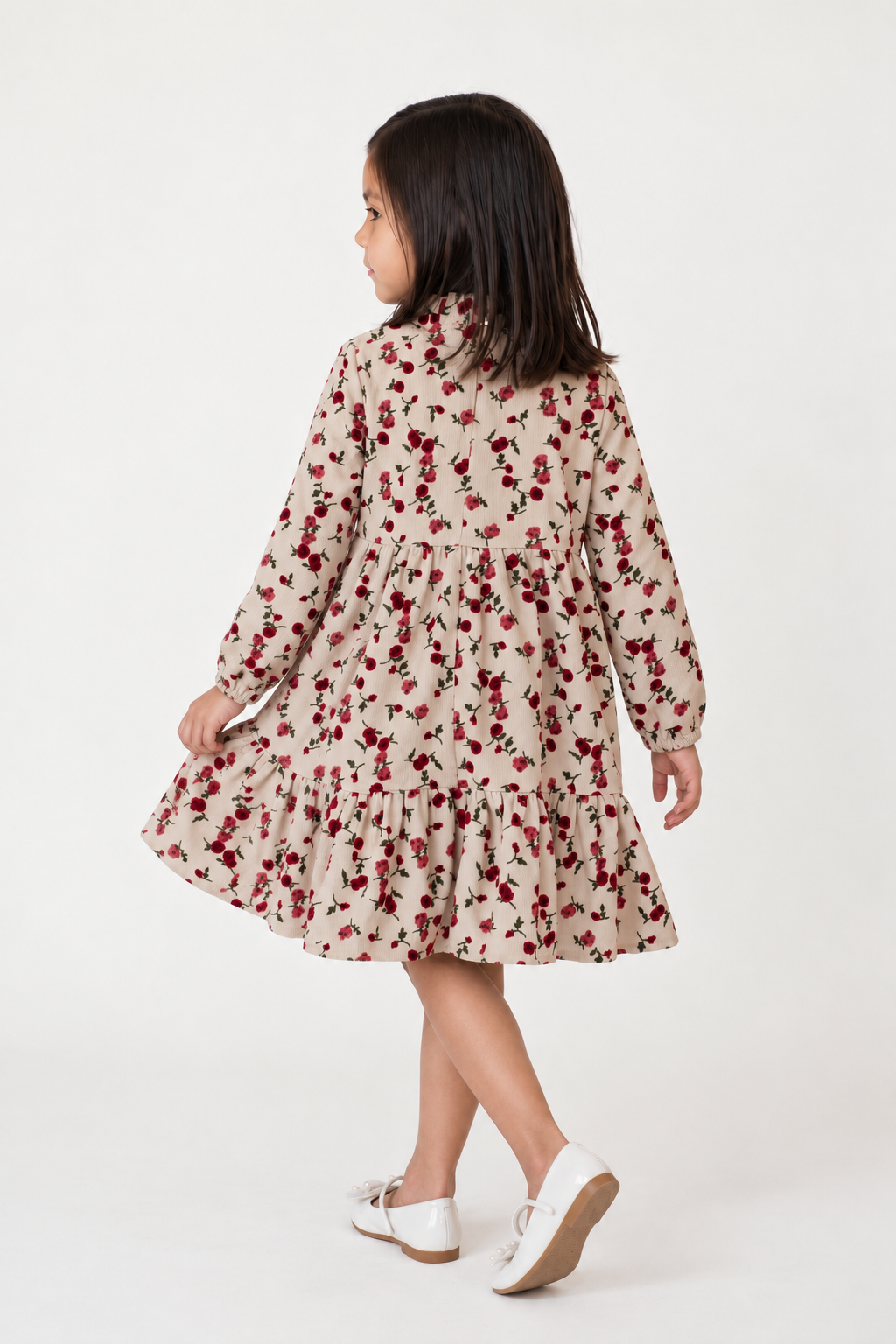 Multi Printed Polyester Classic Full Sleeve Dress