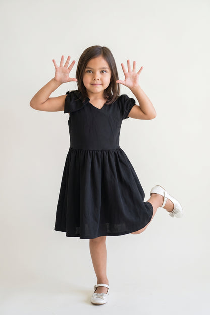 Black Laser Cut Mesh Sleeveless Dress