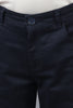 One Friday Kids Boys Navy Blue  Cotton Pants With Pockets