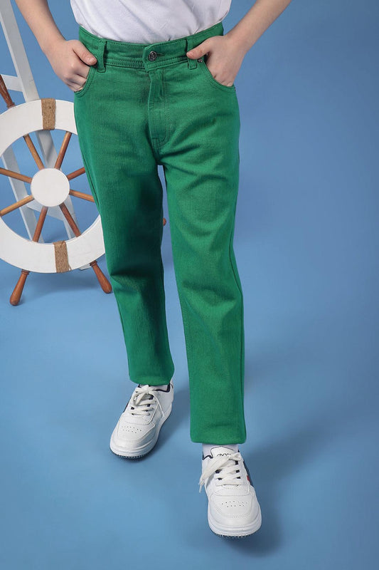 Boys Casual Solid Color Cargo Pants Elastic Waist Jogger - Temu