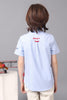 One Friday Boys 100% Cotton Avengers Embroidered Blue Shirt